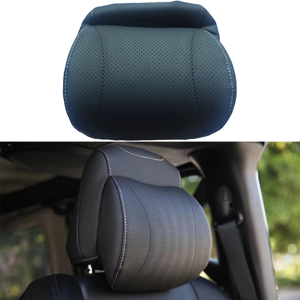 Car Relaxing Neck Support Headrest Pillow It fits the neck and is soft and breathable For Jeep Wrangler JK JL 2018+ SXMA JL1252