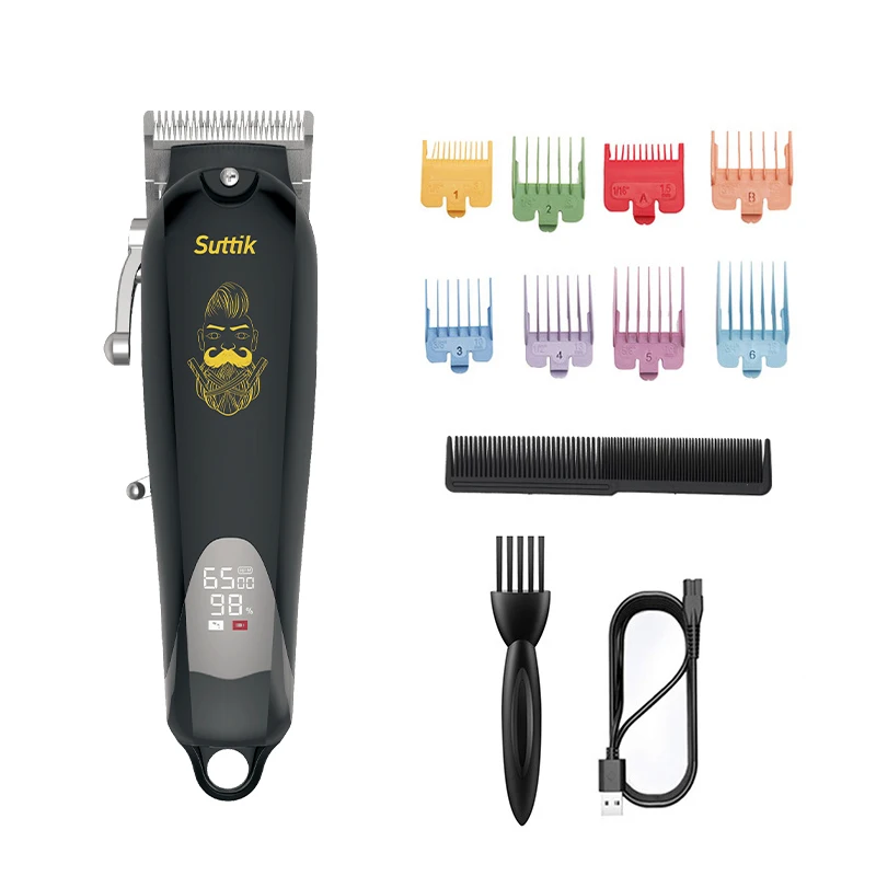 JM-107 Electric Hair Clipper Men Rechargeable Shaver Beard Barber Hair Cutting Machine Hairdressing Cordless Grass Trimmer