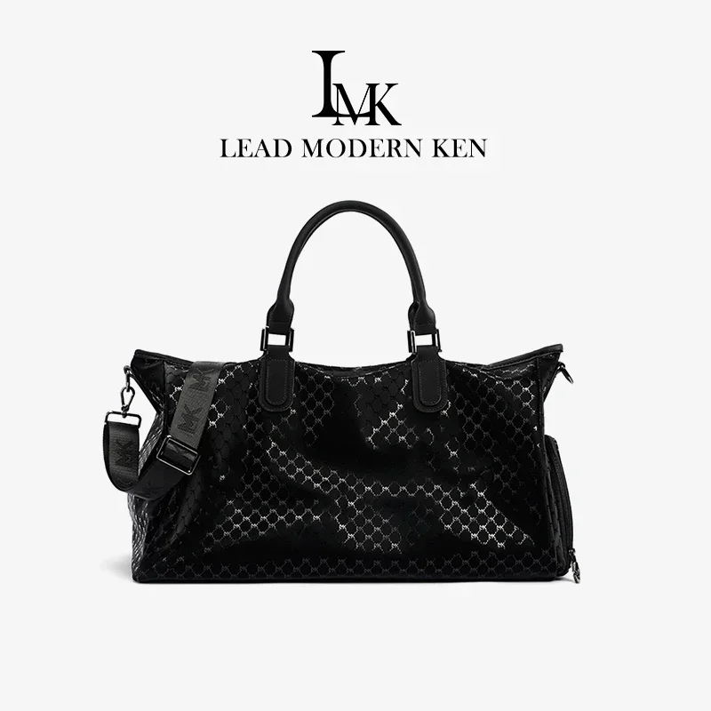 LMK brand travel bag, large-capacity short-distance lightweight duffel bag, wet and dry separation fitness, handbag tote bag