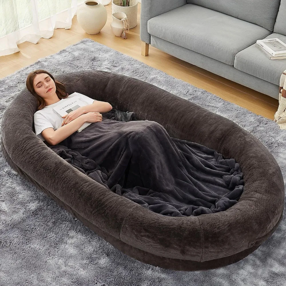 

Extra Large Human Dog Bed, 260GSM Luxury Fur Human Size Dog Bed for People,Waterproof Washable Giant Human Dog Bed for People Ad