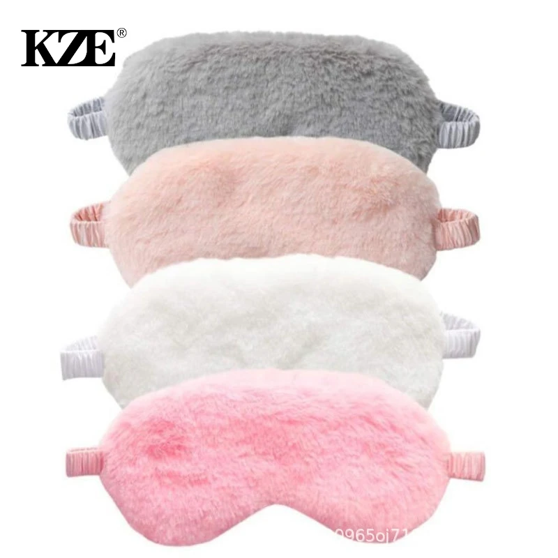 Sleeping Mask Sleeping Blindfold Soft Plush Eye Masks Cute Love Cloud Eye Cover Plush Mask Eyepatch Nap