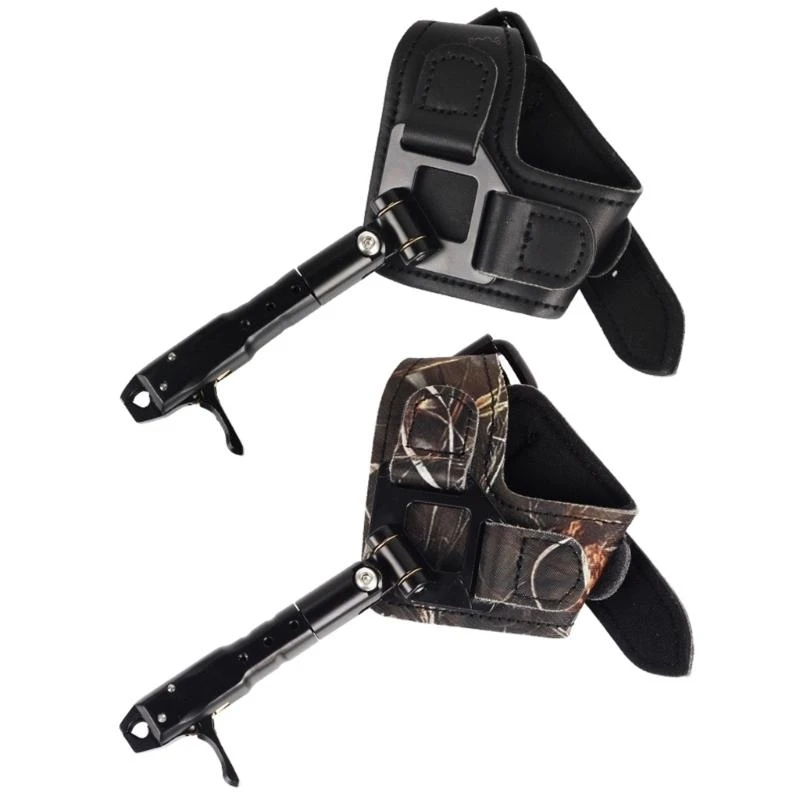 Adjustable Archerys Release Aids Compound Bow Triggers Caliper Wrist Strap Triggers Wristband for Handed - view 4