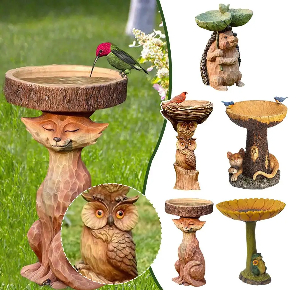 Ornamenti in resina di procione giardino simulazione di legno animale giardinaggio decorazione ornamenti per la casa artigianato cortile S9A6