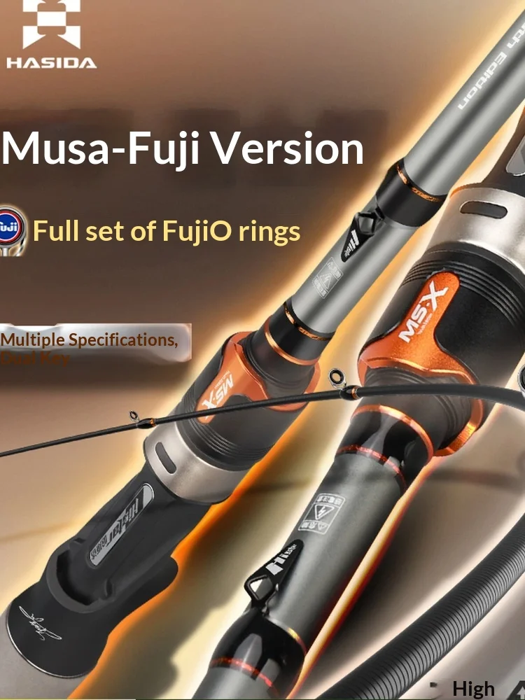 

Hasida Musa Fushi Version Medium Fast Action Carbon Spinning Rod Heat Dissipation Corrosion Resistant Lightweight For Lure