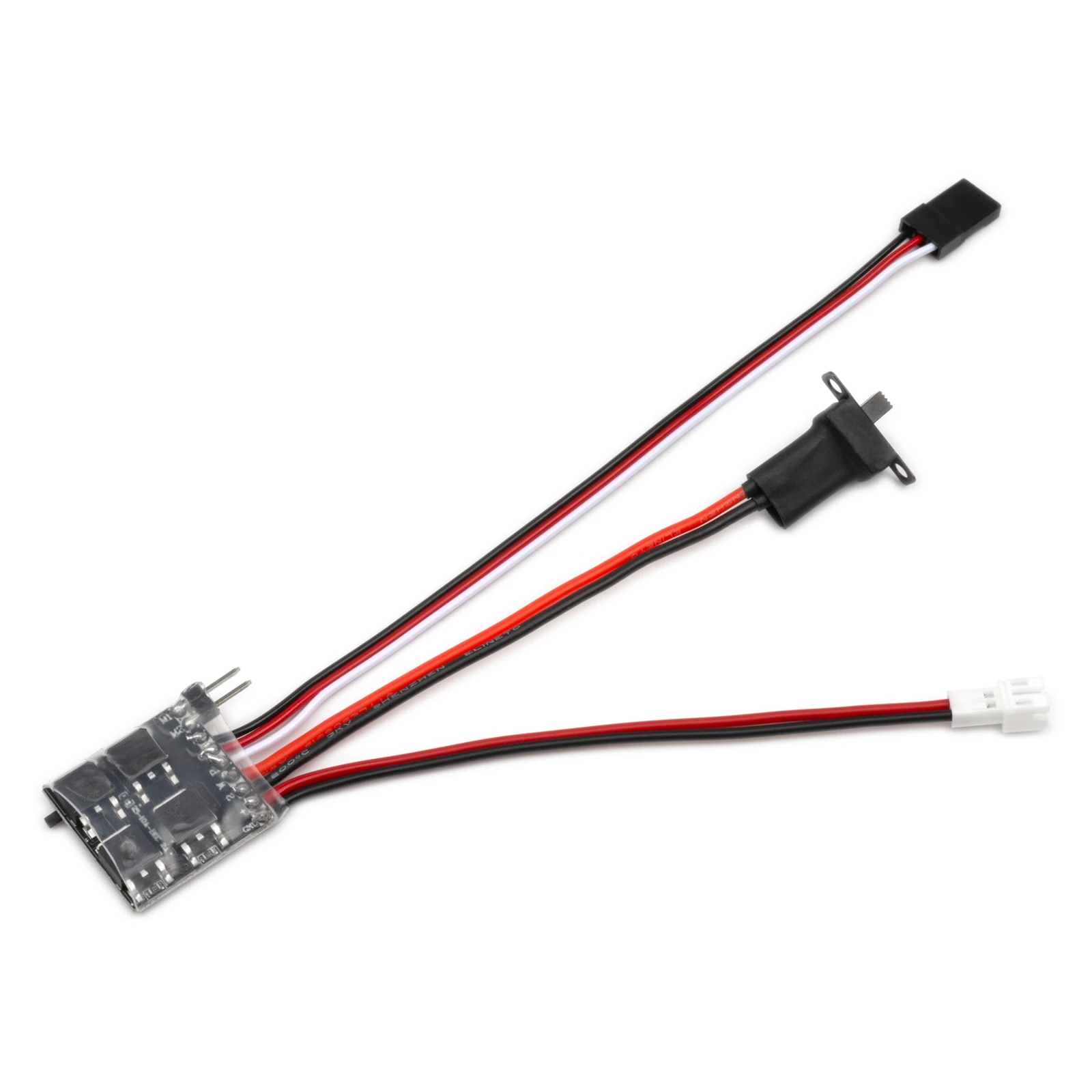 Rcxaz miniatura esc 30a mini escova esc 2s 4 ~ 8v para diy mini 1/16 1/18 1/24 rc carro barco tanque de combustível com freio