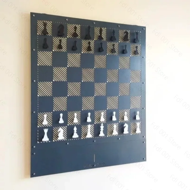 Magnetic Chess Checkers Set Giant Wall Board Hanging Home Decor