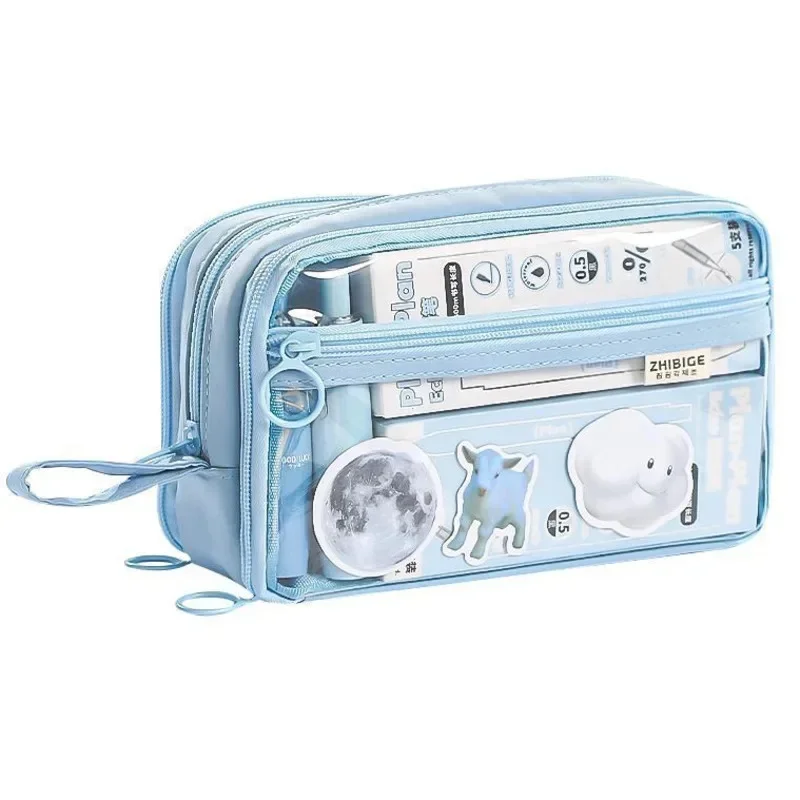 Capybara Pencil Case 2025 Korean Cartoon Anime DIY Ita Bag Sweet Zipper Large Capacity Open School Girls Students Unisex Pen Box