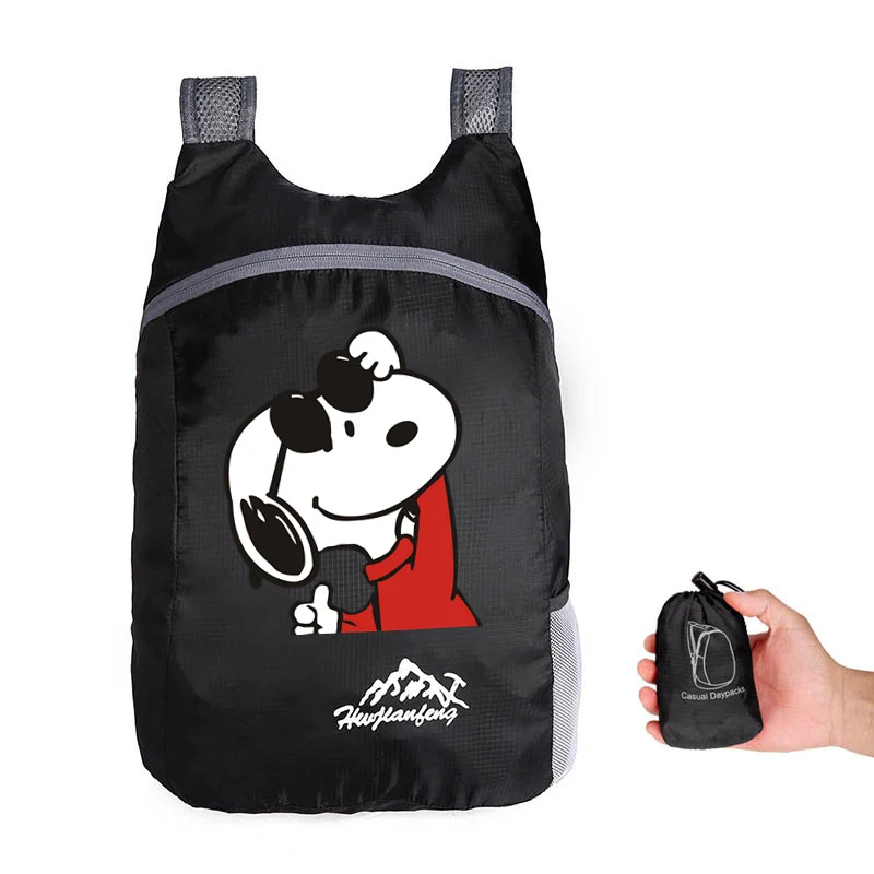 Snoopies Cartoon Multifunctional Backpack 2024 New Outdoor Mountaineering Folding Bag Leisure Camping Sports Hiking Backpacks