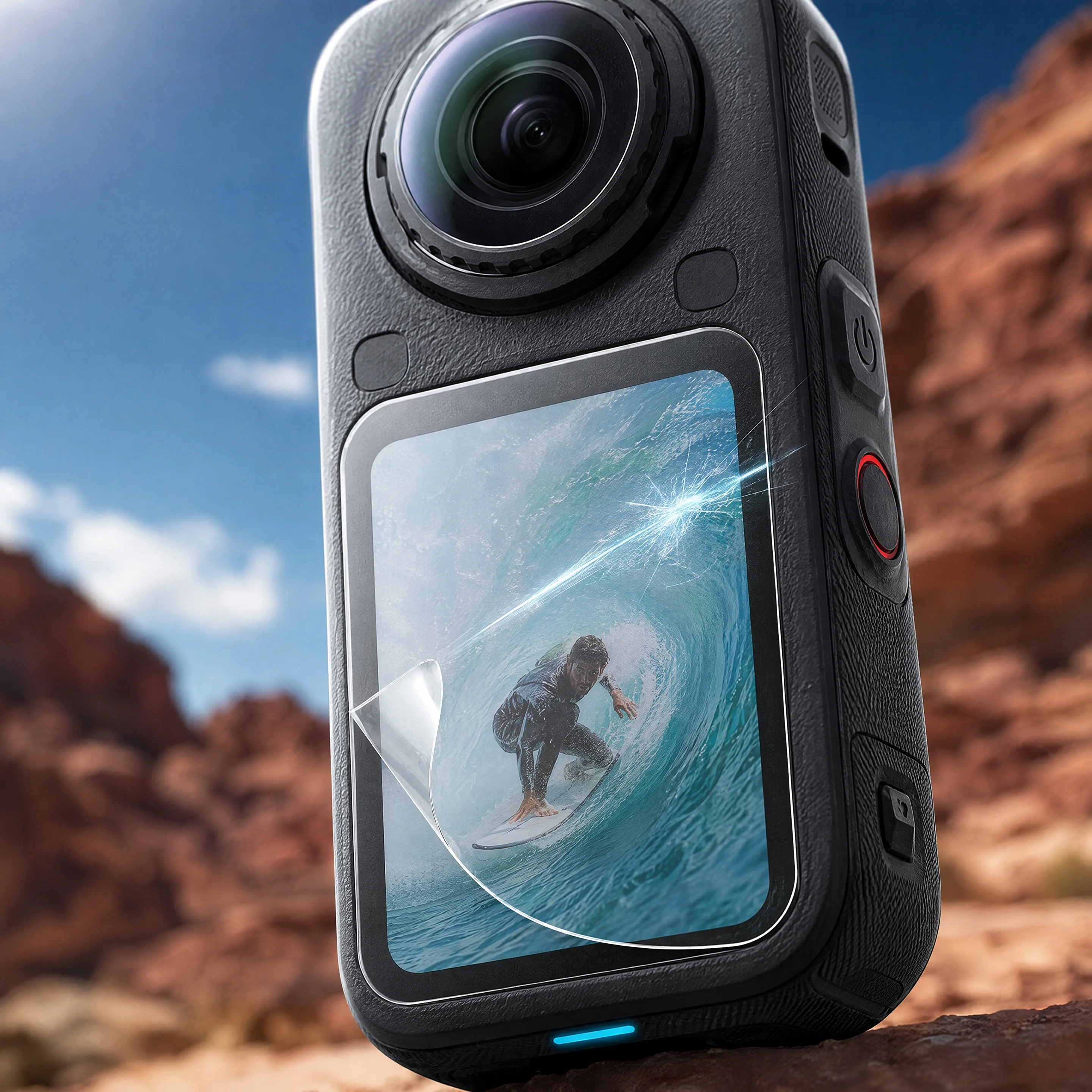 Hydrogel Screen Protector For Insta360 X6, 0.15mm Self-Healing Full Coverage Film, HD Clear Touch Sensitive Accessories