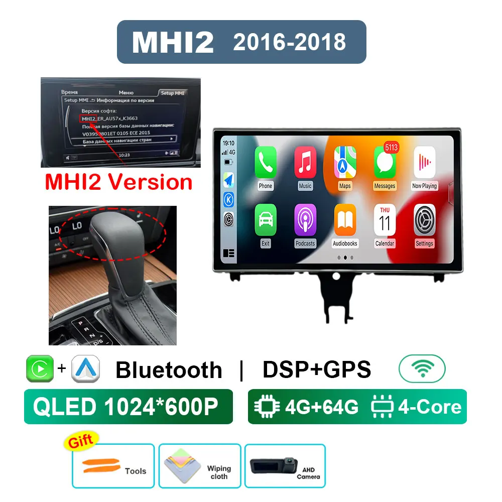 Android 16 für Audi A6 A7 C7 RS6 RS7 S6 2012 - 2018 Auto-Radio-Videoplayer IPS HD Touchscreen Bluetooth Carplay Haupteinheit WLAN