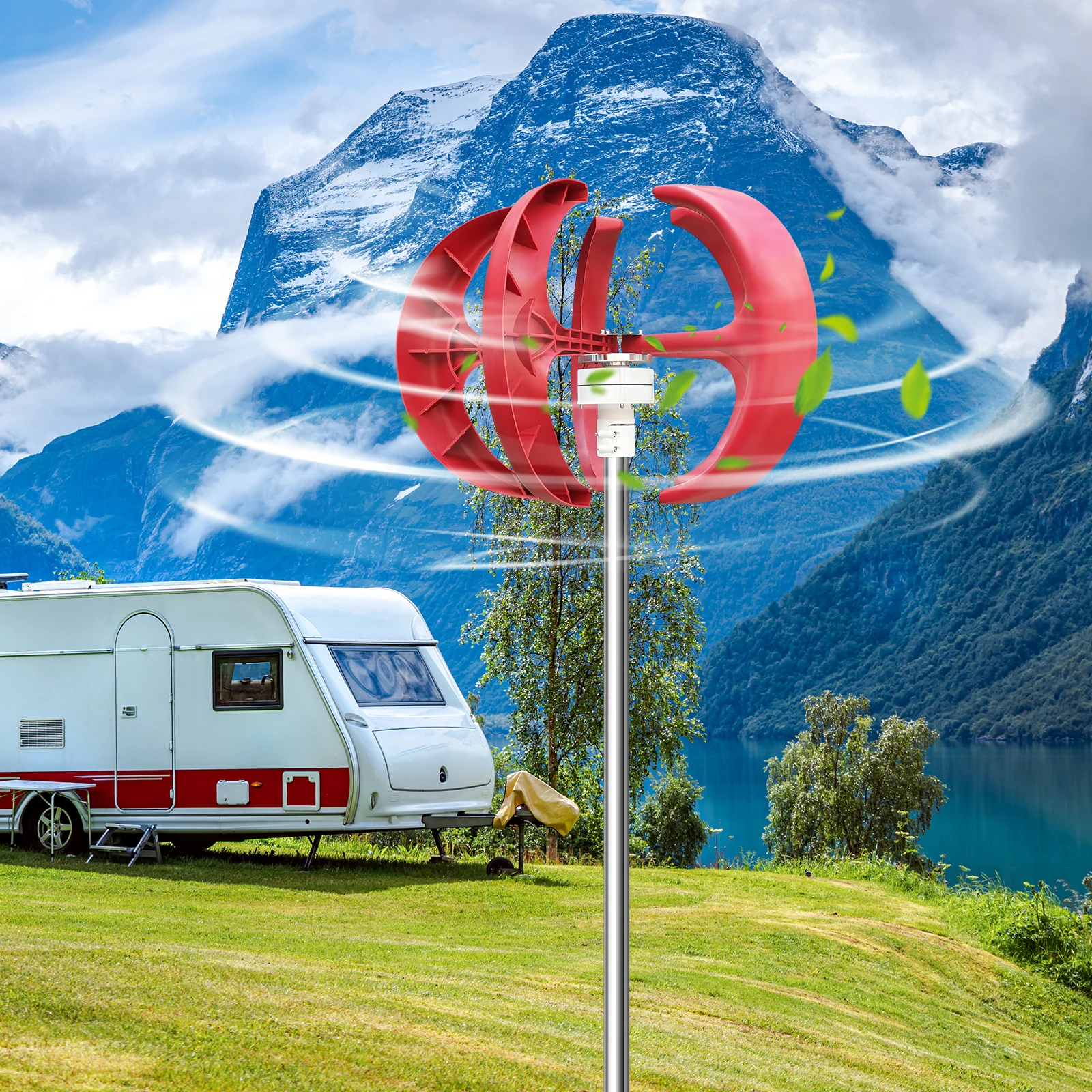 컨트롤러가 있는 12V 풍력 발전기 해양 가로등 발전기 낚시 보트 테라스 캐빈 선박용 녹 방지