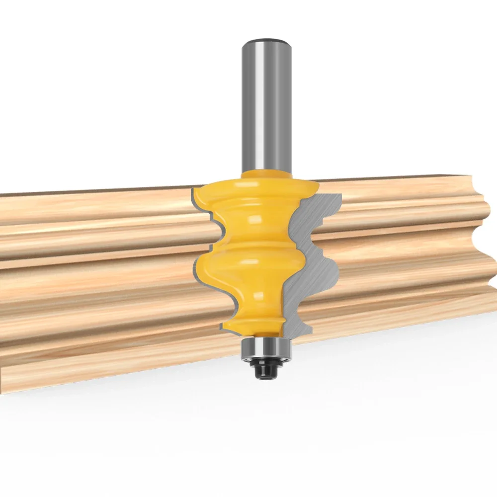 AURWOF 1 Stück Hartmetall 1/2" Profilfräser, 38,1 mm Holzfräser, Profilier- und Gravierwerkzeug für Fräsmaschinen MC03081 – Detail 6