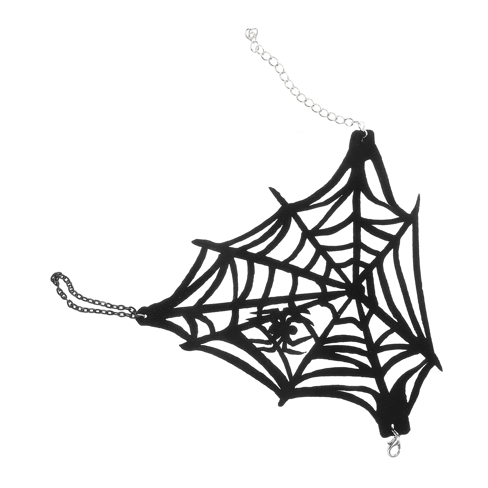 

Halloween Fingerless Gloves Spider Web Wristband Adjustable Vintage Inspired Punk Style Wrist Accessory Halloween Party Wear