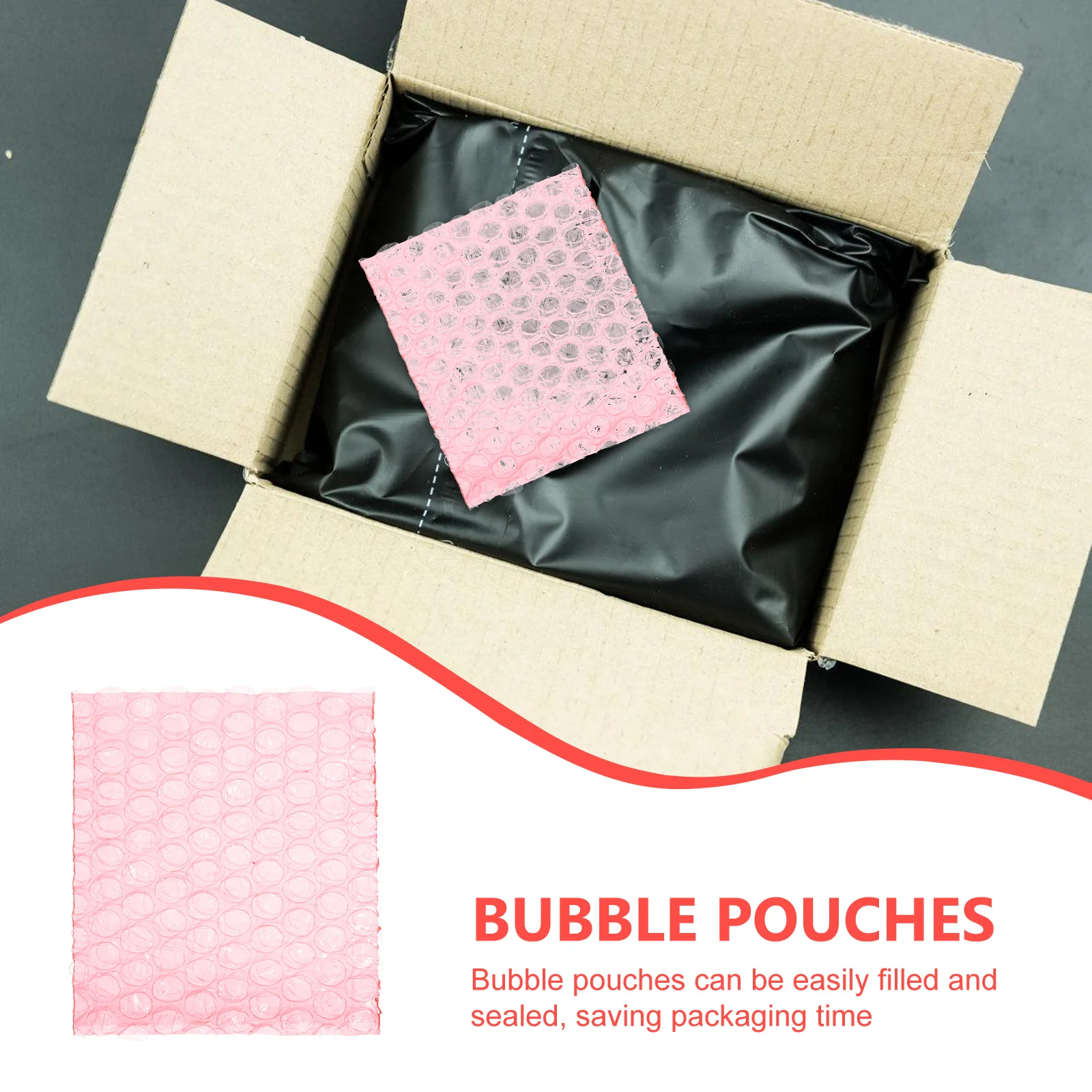 100pcs Clear Bubble Pouch For Packing Shockproof Packaging Bag Thickened Shipping Pouches Small Bubble Mailers Storage Business
