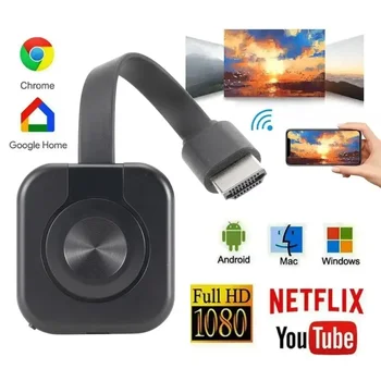Récepteur WiFi, transmetteur Audio-vidéo, projecteur de téléphone, adaptateur d'affichage d'écran miroir HDMI pour iOS Android PC récepteur TV 4.2