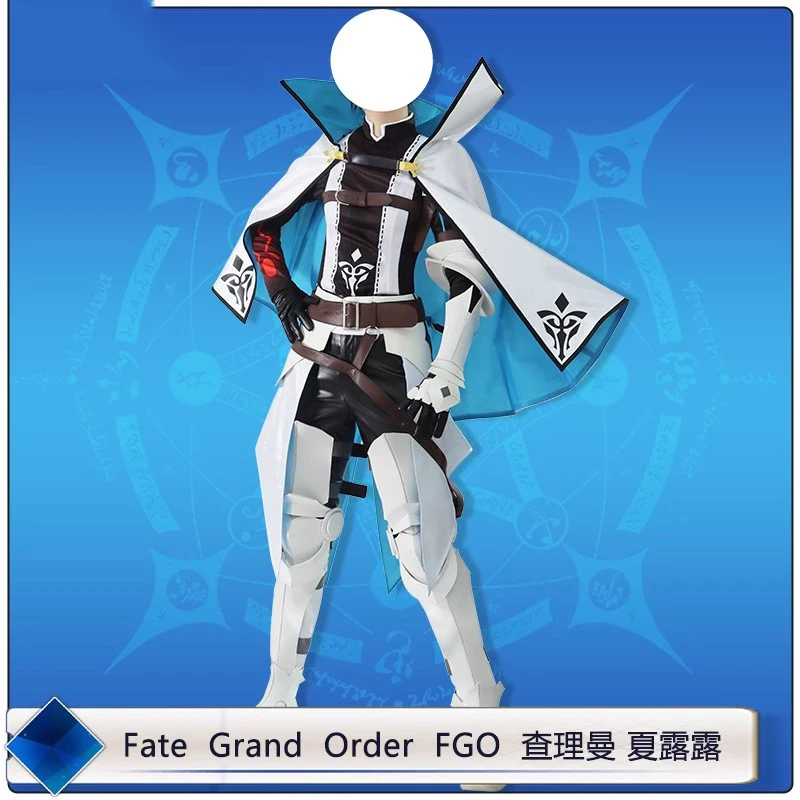 Game Fate/Grand Order FGO Charlemagne Cosplay Costume Fashion Handsome Uniform Activity Party Cosplay Costume Wig Shoes