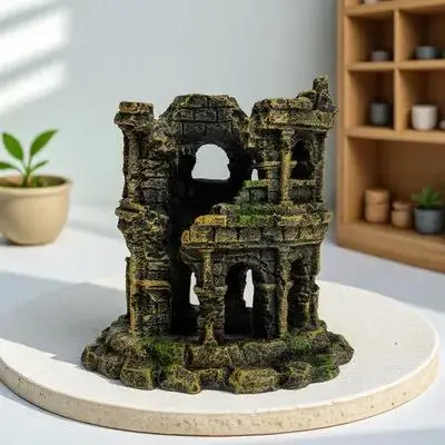 

Simulation Roman Colosseum Resin Aquarium Landscape Craft Fish Tank Hiding Place Decoration Underwater Ornament For Shrimp Fish