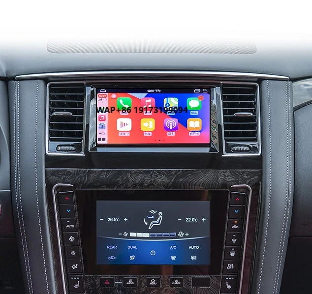 Dual Screen Carplay for Patrol Y62 Navigation Touch Screen Built-in DSP Auto Stereo Multimedia Radio Player Head Unit