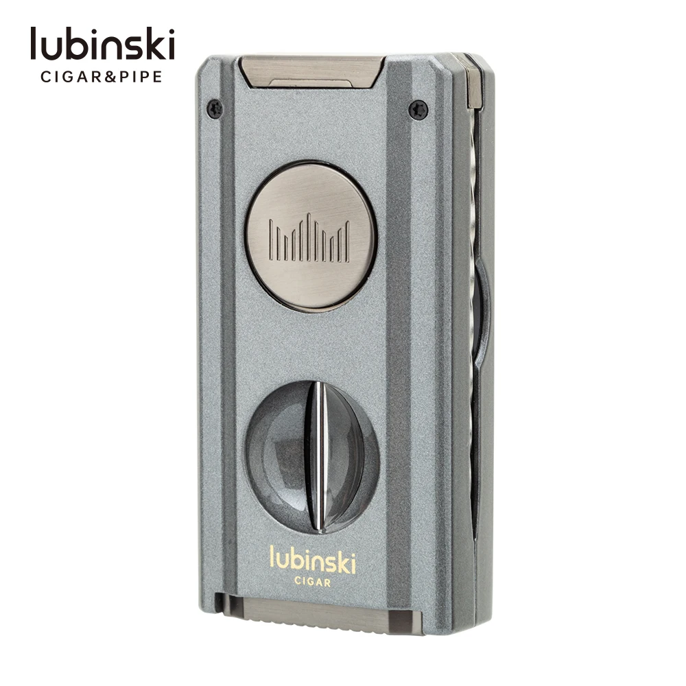 2025 Lubinski Multi-functional Double  Flame Windproof Cigar Lighter 3in1 Customize Business Gift Set