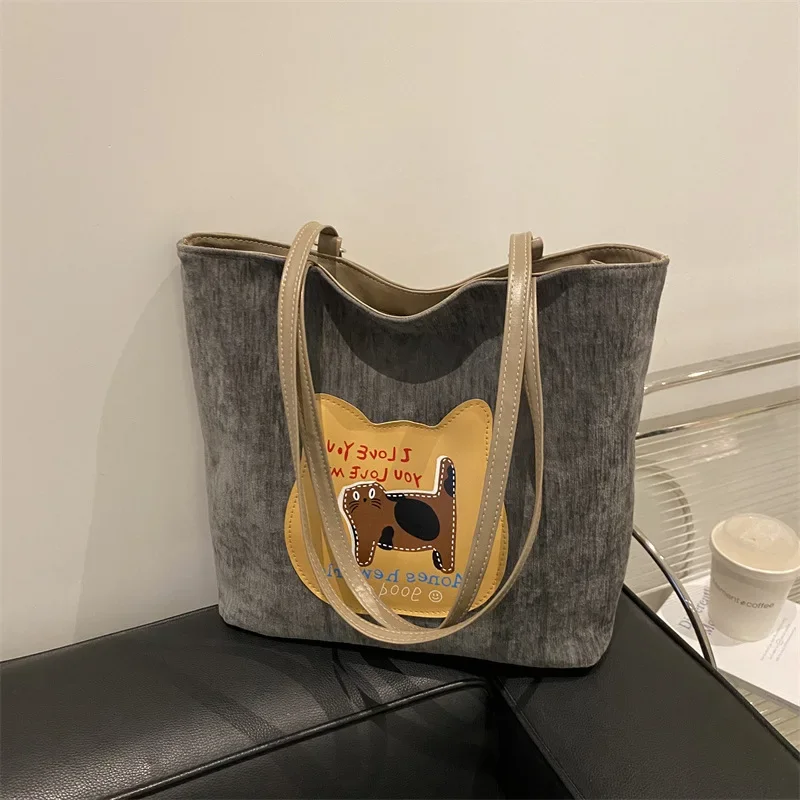 Biscuit cat backpack large capacity tote bag commuter shoulder bag