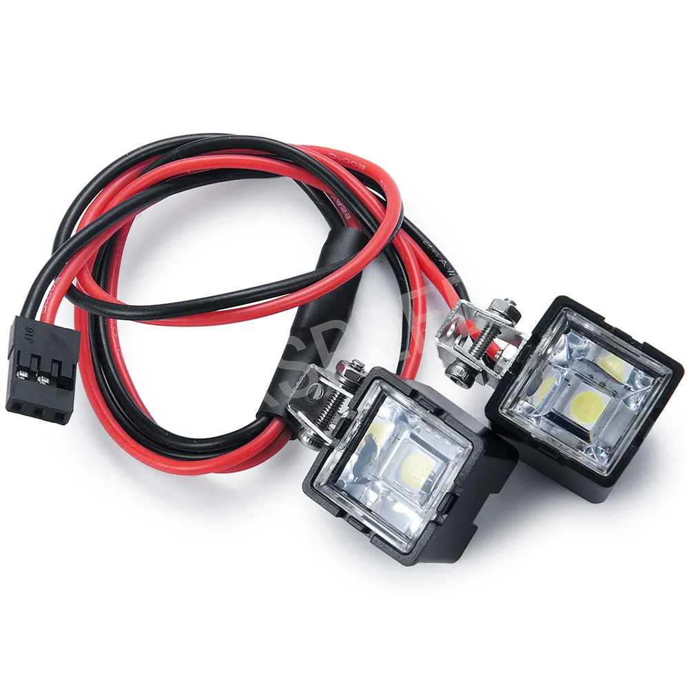AXSPEED 1 Paar RC Auto LED-Leuchten Scheinwerfer Spotlight für TRX4 TRX6 Axial SCX10 Wraith 1/10 RC Crawler Auto Teile