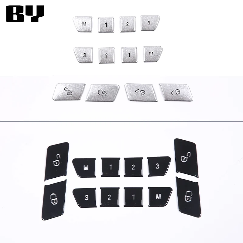 For Mercedes Benz E Class W212 GLK X204 GLE ML Stainless Steel Car Seat door locks Button Repair Trim Stickers Car Accessories