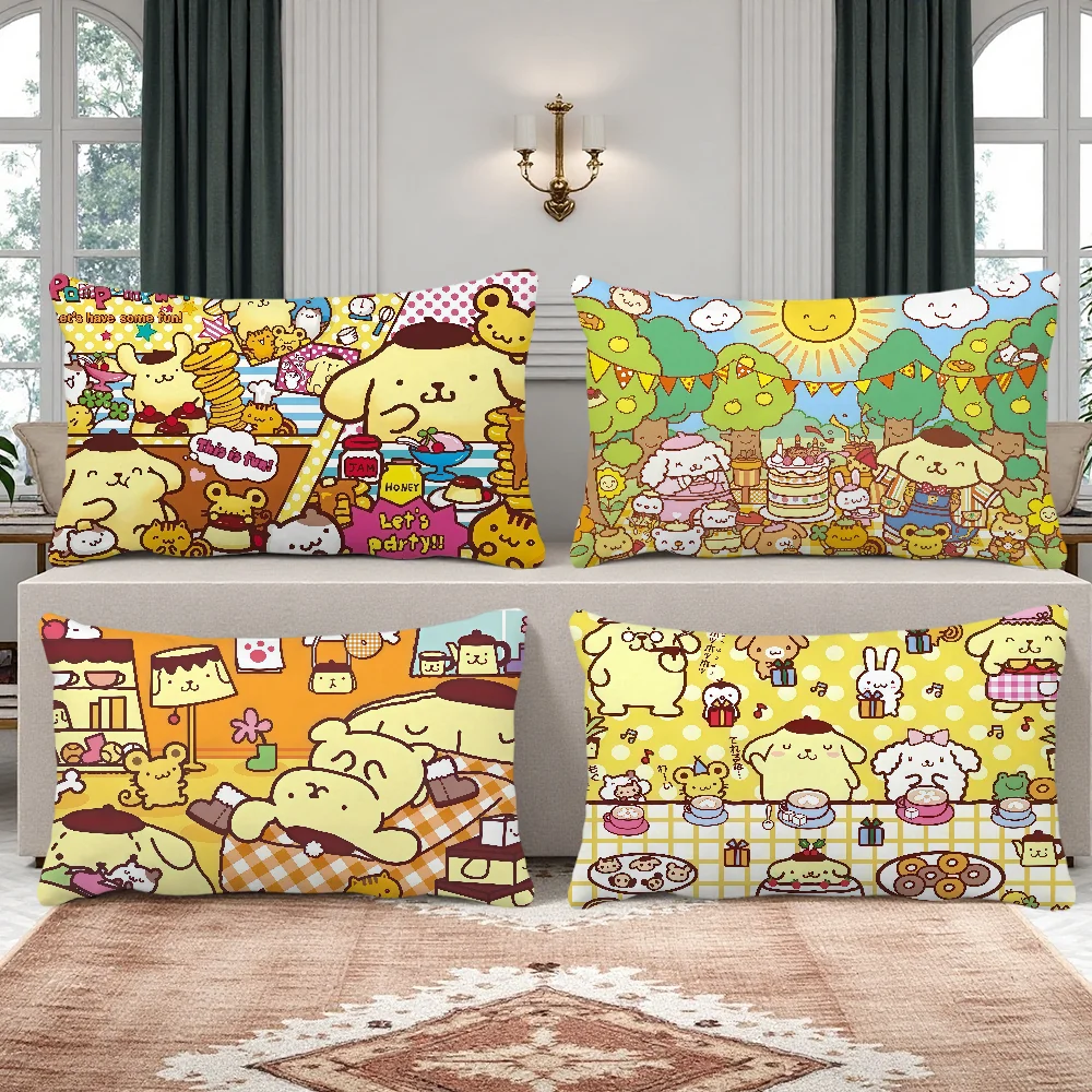 

Милый мультфильм искусство забавный P-Pom P-Purin SRO наволочка прямоугольная наволочка домашний диван гостиная кофейня наволочка