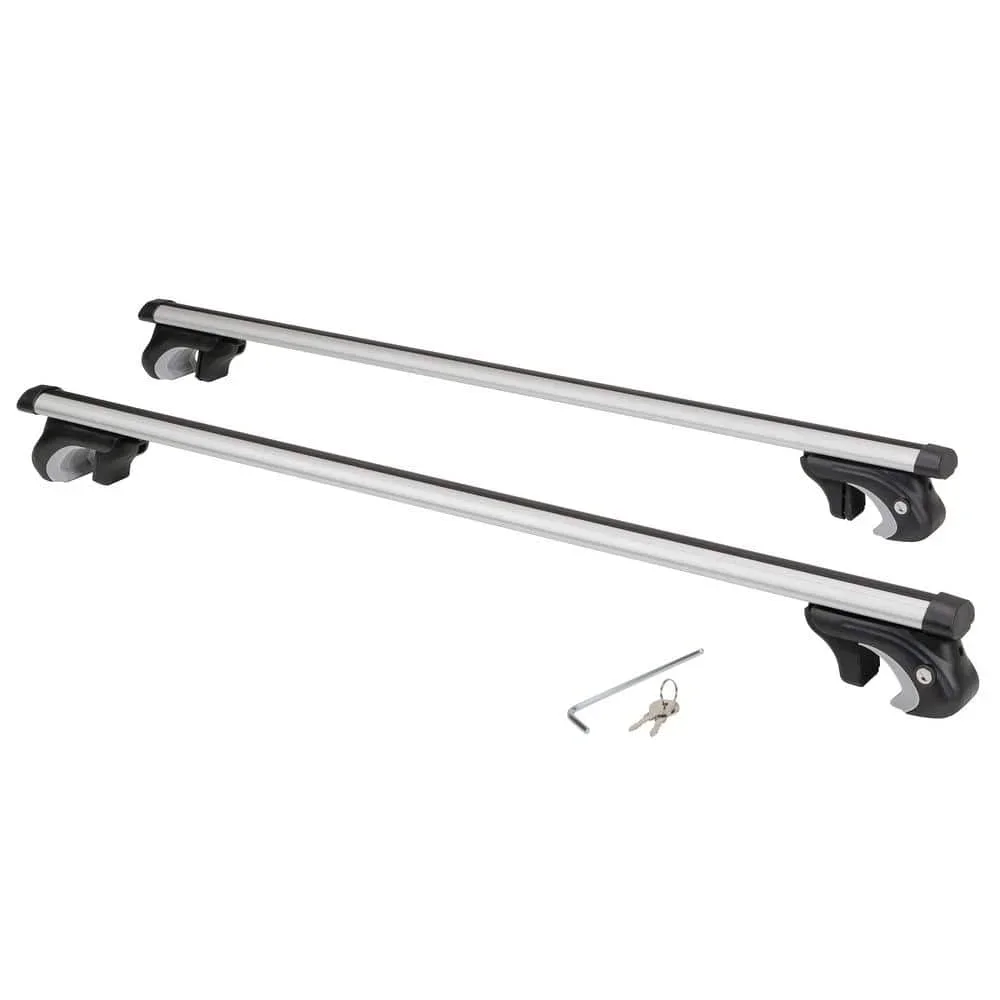 US  5-3/4 in. W x 52 in. L 150 lb. Capacity Locking Cross Bar Roof Rack