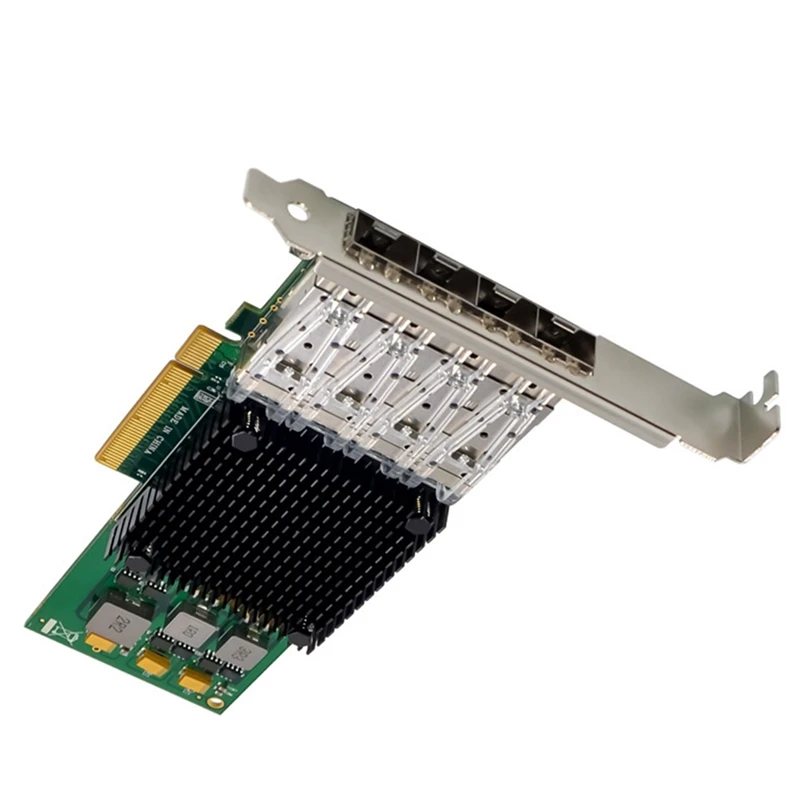 Pcle X8 BCM57840 4 Port Server Network Card 10G SFP+ Fiber Network Card PCI-Express Ethernet Network Card