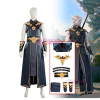 Anime The Dark Urge Cosplay Costume BG3 Male White Dragonborn Shoes Full Set Halloween And A Sorcerer Outfits Carnival Party