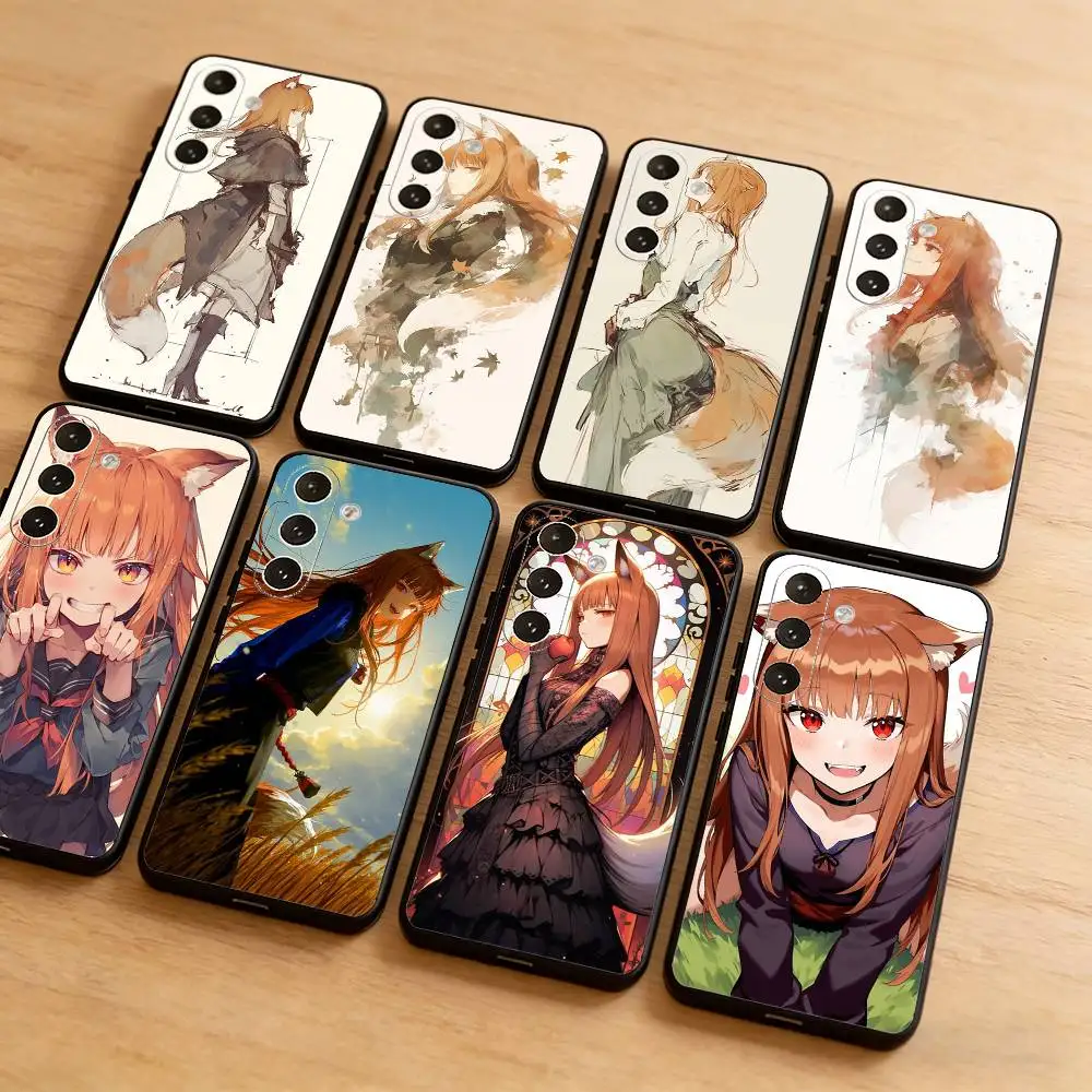 

Anime S-Spice and W-Wolf Phone Case for Samsung Galaxy A13 A22 A31 A32 A52 A53 A71 A80 Phone Cover