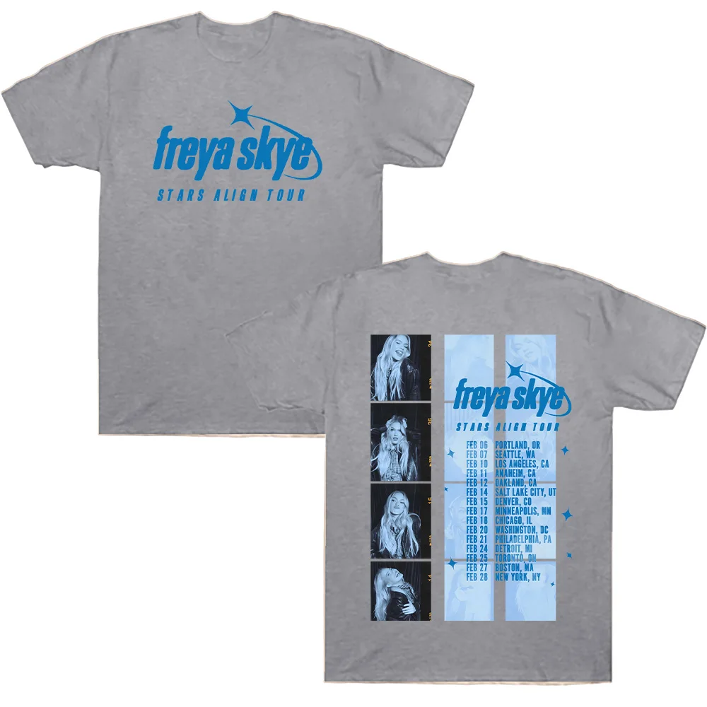Freya Skye Stars Align Tour T-Shirt Freya Skye T-Shirt Sommertour 2026 T-Shirts Hochwertige Baumwolle Bequeme Kleidung Unisex Y2K – Detail 9