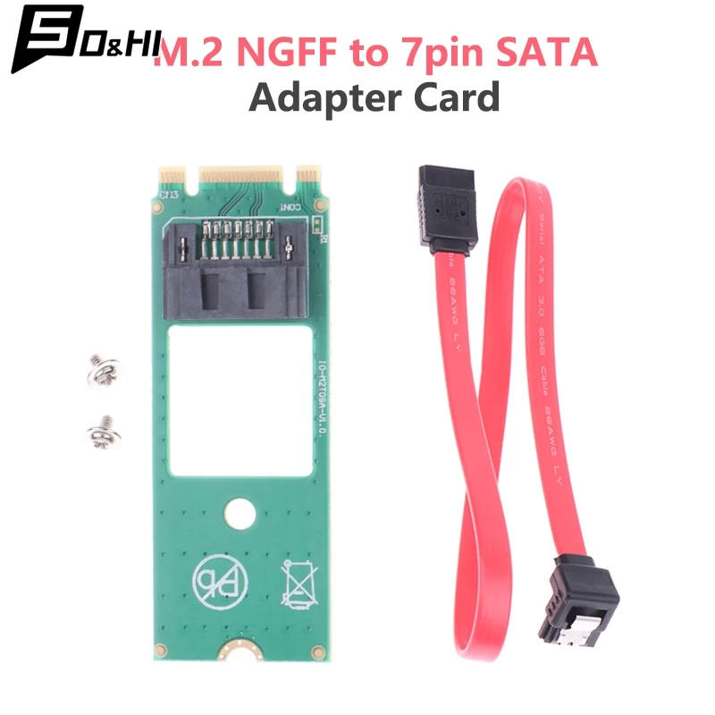 Адаптер M.2 NGFF на 7Pin SATA, конвертер SSD, адаптер, карта NGFF, инструмент обнаружения для SATA3 SATA2 SSD SATA протокол