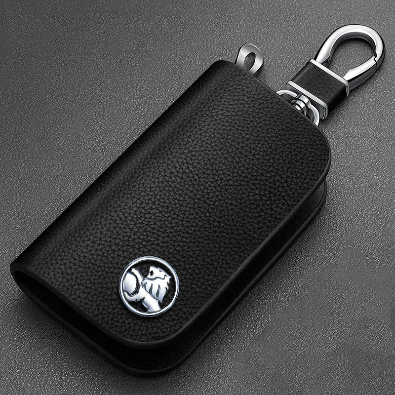 Car Key Case For Holden VF Commodore Ute SV6 Sportwagon WN Caprice V Metal Logo Leather Cover Keychain Car Accessories