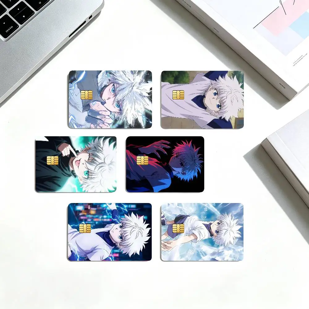 K-Killua Z-Zoldyck Hunter X Hunter  Credit Card HD Stickers Game Card Decal Small Chip Waterproof Sticker Gift