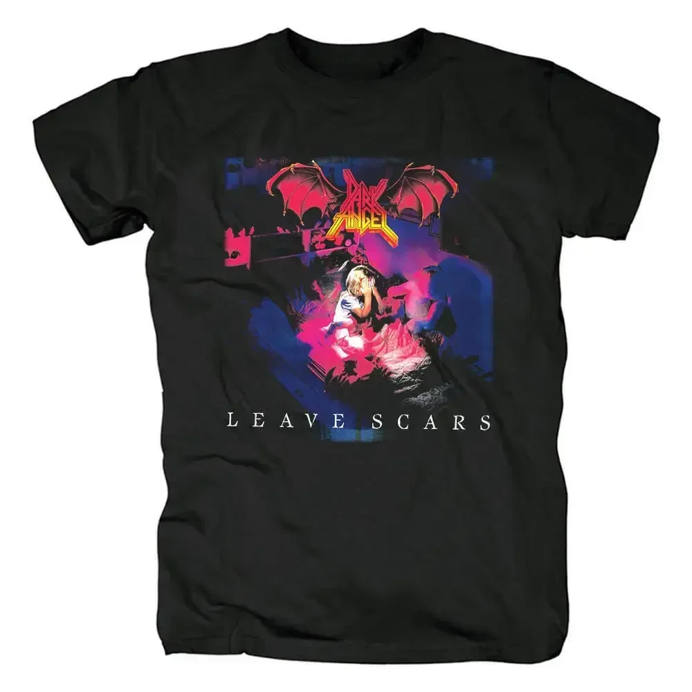 Vtg Dark Angel Band Leave Scars Cotton Black Unisex T Shirt AP312