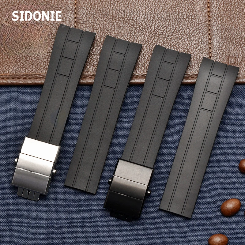 Silicone Watch Strap for Citizen City Air Eagle Jy8035-04e 8030 Waterproof Sweat-Proof Rubber Male Silicone Parts 23mm