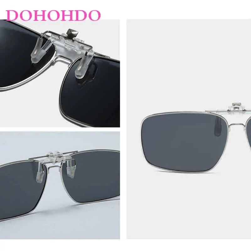 Men Polarized Clip On Sunglasses Photochromic Designers Glasses Anti Glare Sports Clip On Sunglasses For Myopia UV400 Eyeglasses