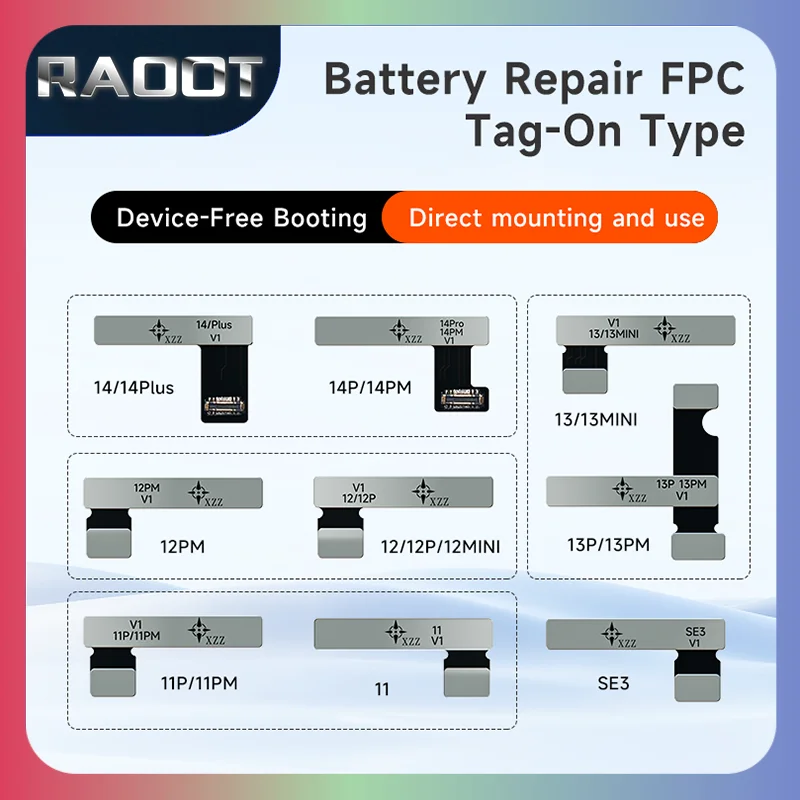 

【New】XZZ External Battery Repair Cable Suitable for IPhone 11-14 Series Batteries Reset Battery Charge Count and Capacity Data