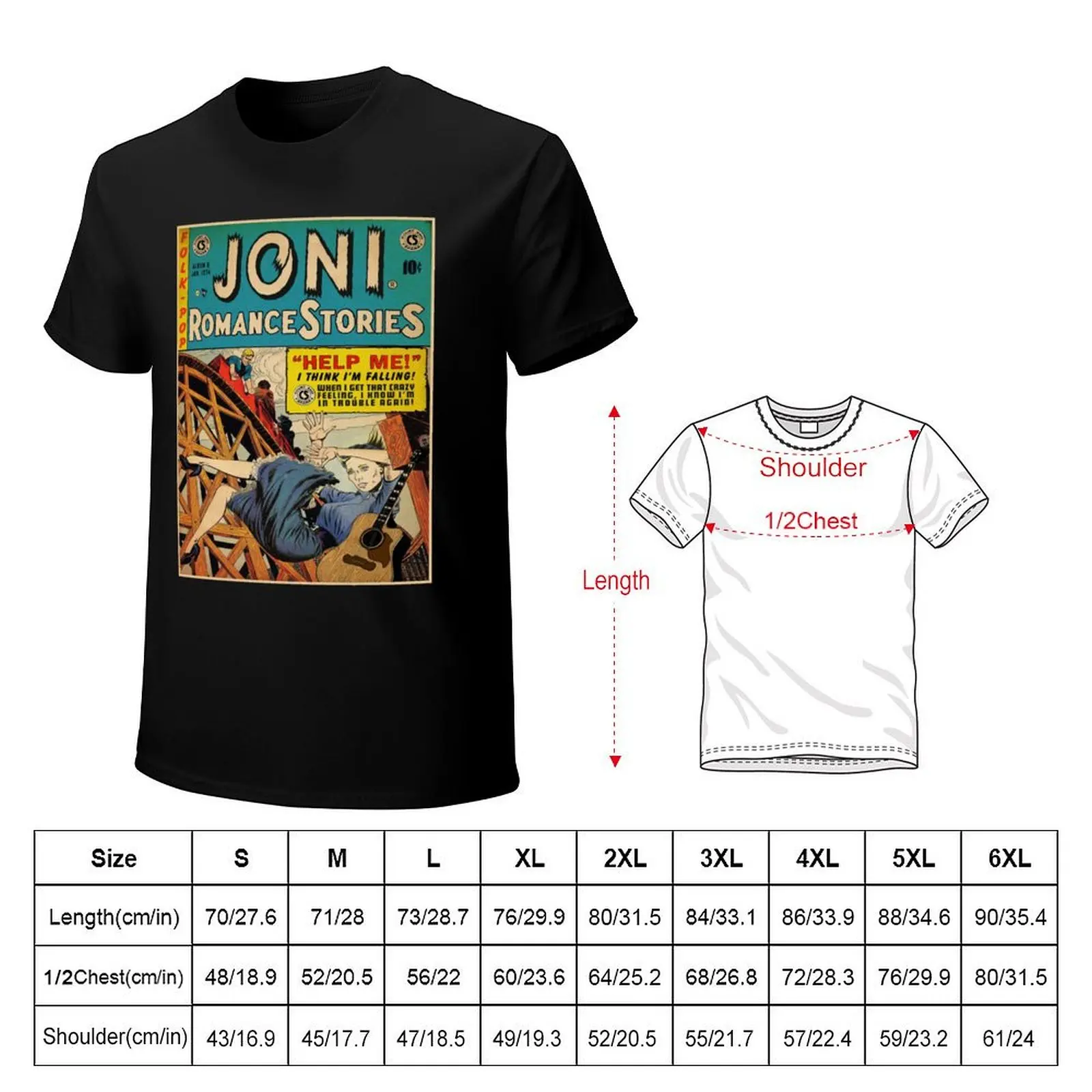 Music Vintage Joni Gift Fans Mitchell Print Best Women Men T-Shirt Essential Solid Color T-Shirt