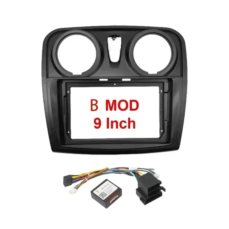 For Renault Logan Sandero Duster Symbol 2012-2020 9/10 Inch Car Frame Fascia Adapter Android Radio Dash Fitting Panel Kit