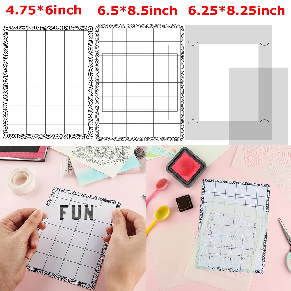 Low Stick Matte/Stick and Stamp Blending Buddy für DIY-Buchstaben, gestanzte Positionierungstinte, Mischung, dekoratives Papier, Kartenbasteln
