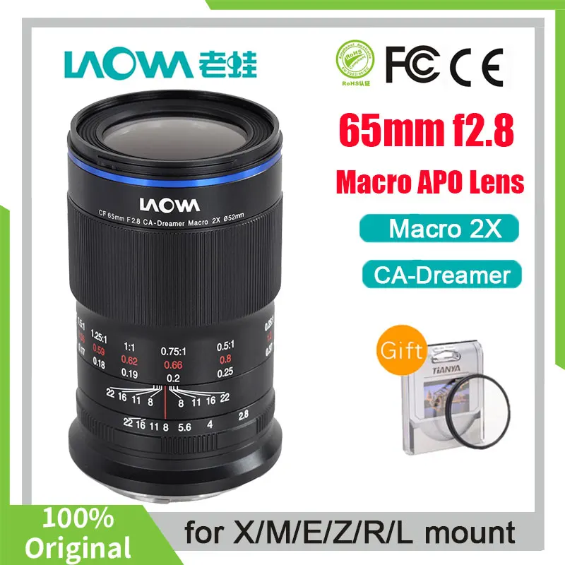 Venus Optics Laowa 65mm f2.8 CAUltra APO Macro 2X Lens for Sony E FUJIFILM X Canon EF-M Nikon Z Cameras