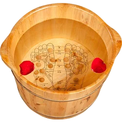 Cedar Wood Foot Bath Bucket High Temperature Resistant Small Wooden Basin Solid Wood Foot Wash Container