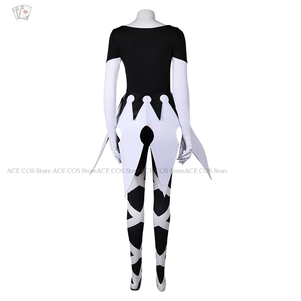 

Hazbin Carmilla Carmine Cosplay Costume Anime Hotel Carmilla Cosplay Uniform Nail Demon Halloween Party Women Fancy Suit