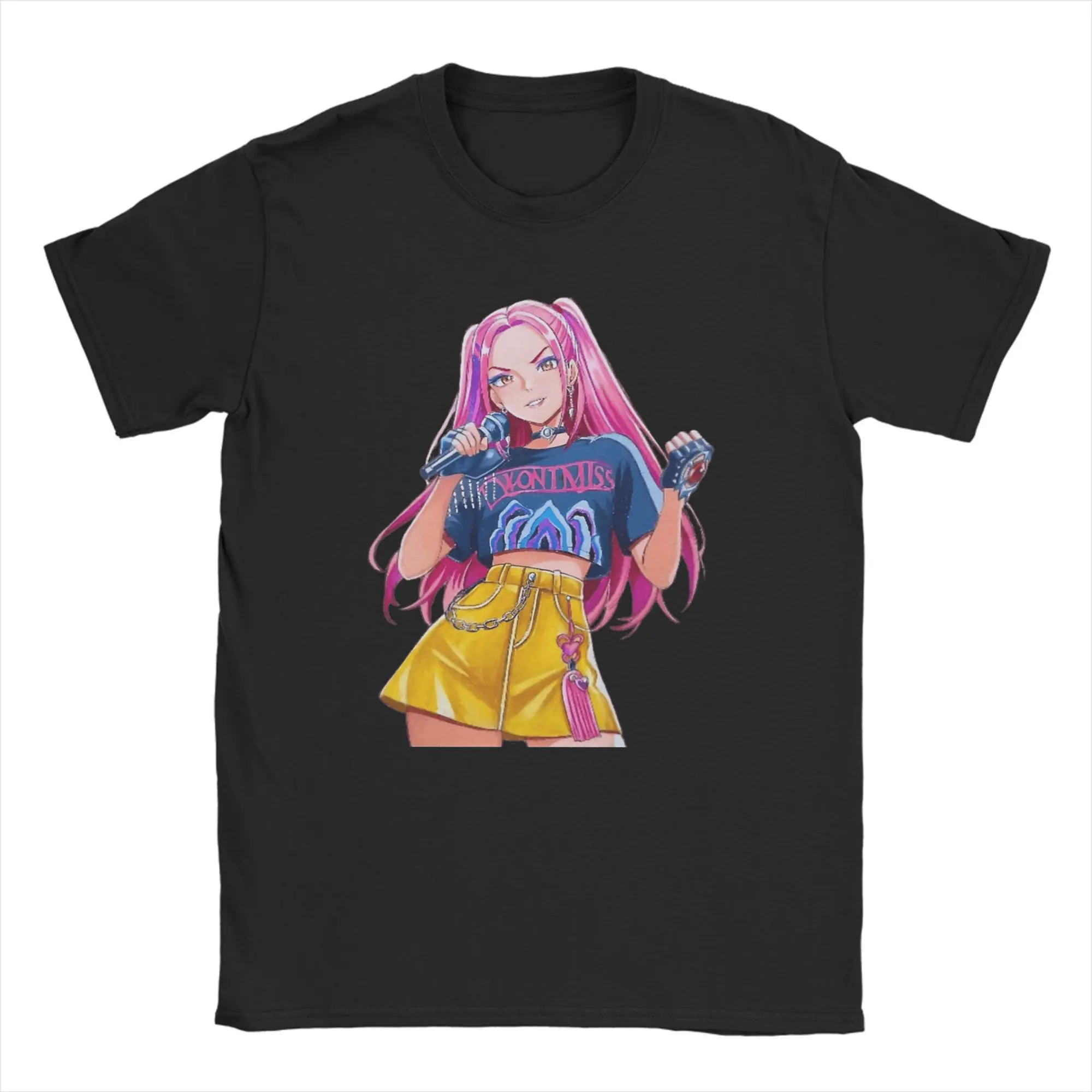 

KPop Demon Hunters Fan Art Mira T Shirt Summer Harajuku T-Shirts Couple Cotton O-Neck 5XL 6XL Tees Short Sleeve Vintage Tshirt