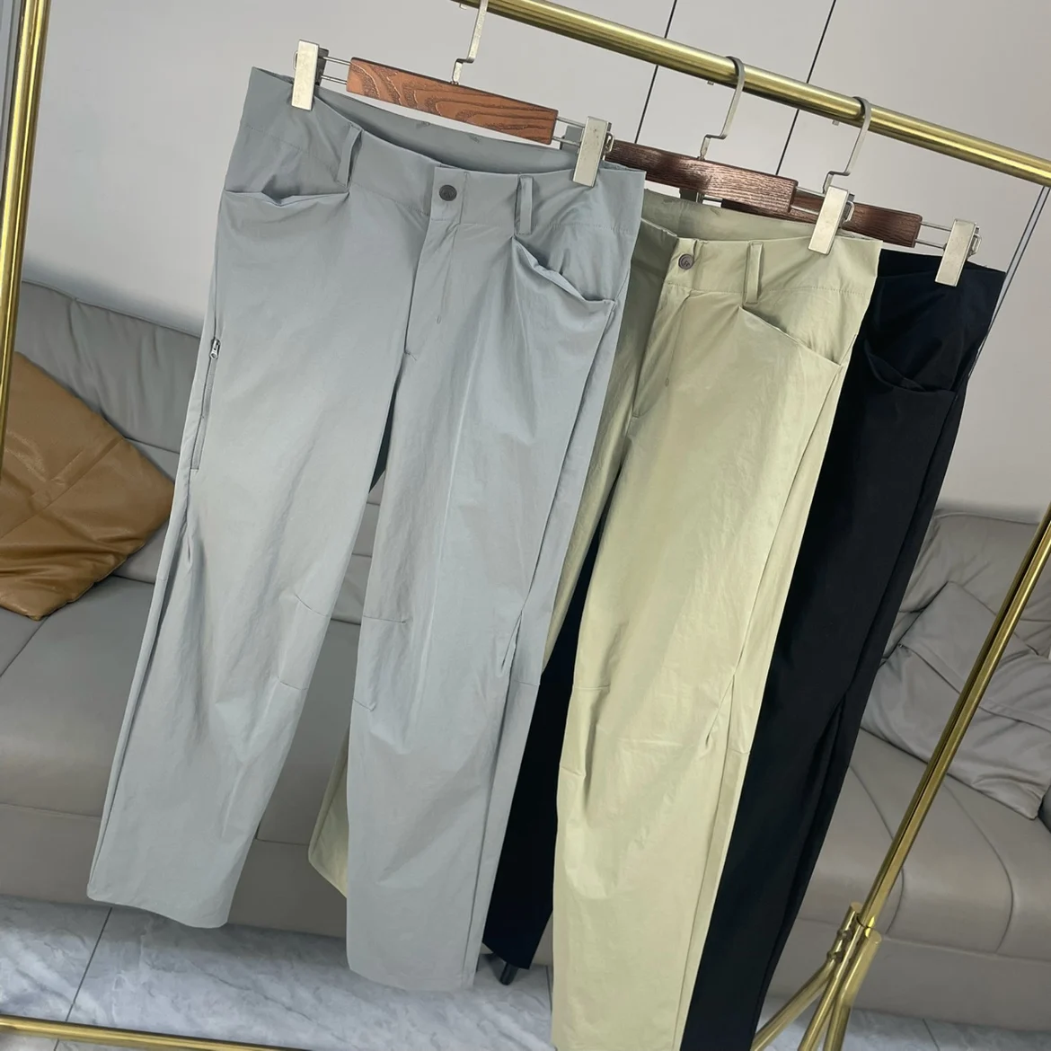 

NIAOXI, элитные уличные 3D пошивные летние мужские брюки Qui Dry, водонепроницаемые, прямые повседневные брюки, модные городские брюки