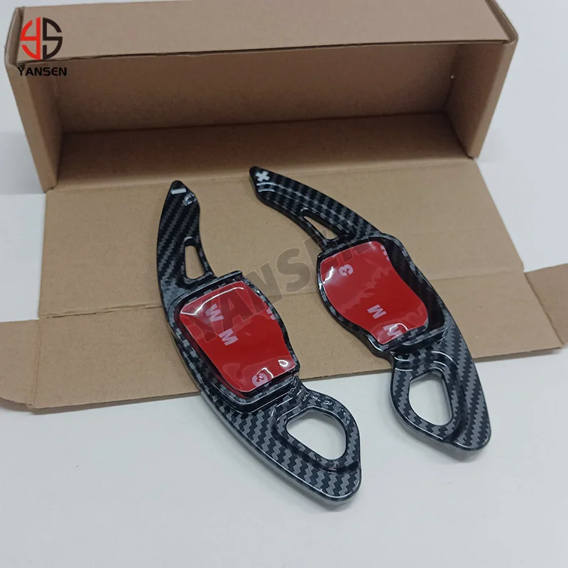 Extensión DSG de volante de fibra de carbono, paleta de cambio, extensor de engranaje, para VW golf 5, Golf6, Mk6, Jetta, GTI, R36, Scirocco, Polo