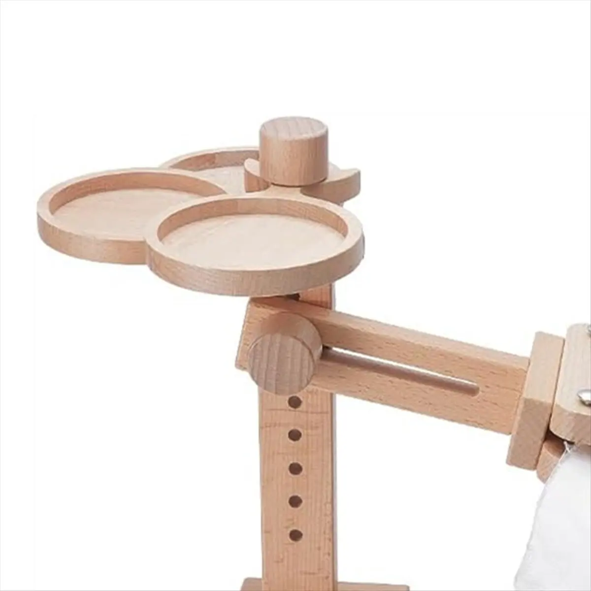 Beech Wooden Embroidery Hoop Holders Stand Adjustable Stitching Stands Hands Sturdy Beech Wood for DIY Craft Needlework