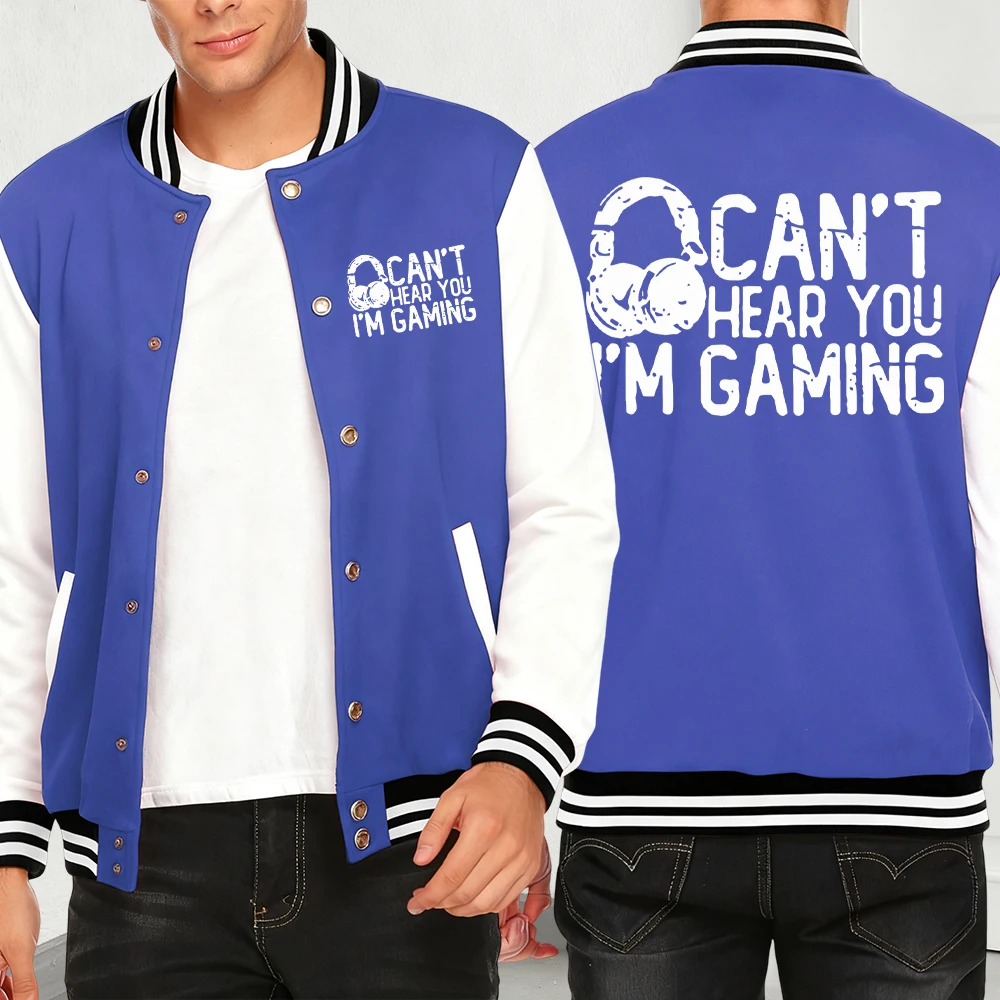 لا أسمع أنك أنا الألعاب طباعة الخريف الرجال البلوز الإبداع سترة دافئة الهيب هوب كبيرة الحجم Y2K الرجالية سترات عصرية غير رسمية #1